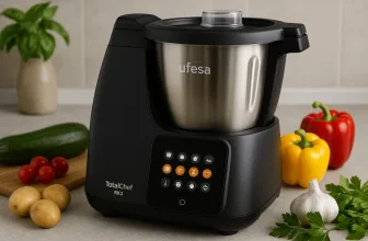 Le robot Ufesa TotalChef RK3, un modèle compact et accessible qui promet une cuisine simple et rapide.